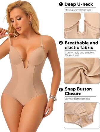 Боді-корректор JoyShaper Daen для живота та талії, бежевий, розмір S