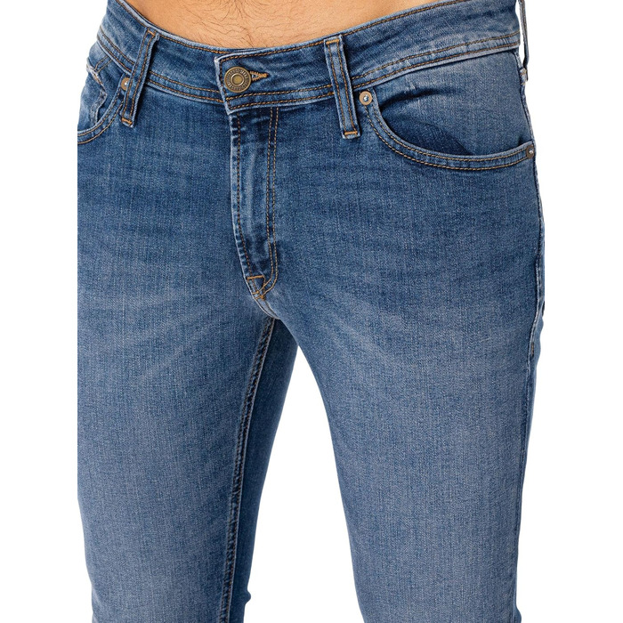 Чоловічі вузькі джинси Skinny Jack & Jones JJILIAM JJORIGINAL синього кольору, 36W / 32L