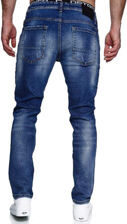 Чоловічі джинси MERISH Slim Fit з еластичного деніму, модель 1507 (42W / 34L, колір Denim)