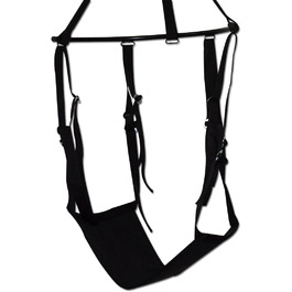 Еротична гойдалка для пар You2Toys Liebesschaukel, чорна, до 120 кг, різні позиції