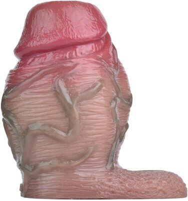 Реалістичний пеніс-чохли з силікону, пеніс-рукав з товстим мошонкою, пеніс-чохол, 6 стилів на вибір, чоловічий екстендер для збільшення пеніса, SM, сексуальні іграшки (колір м'яса, C)