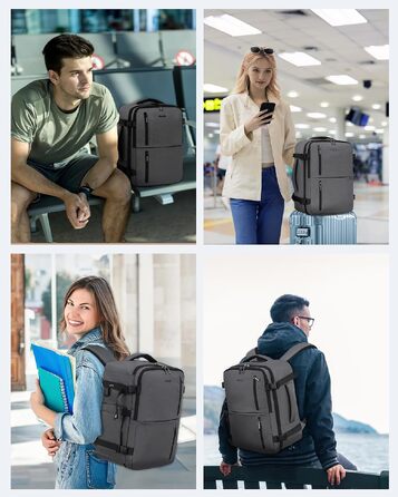 Жіночий дорожній рюкзак LOVEVOOK для Ryanair (40x20x25 см), ручна поклажа 20л з відділенням для ноутбука 14 дюймів, сірий