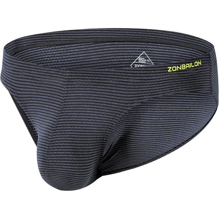 Чоловічі шорти ZUOAIYIN з великою кишенею. Сексуальна білизна для чоловіків, під одяг. Еластичні шорти з спандексу, поліестеру, еластану (9221). Чорний, сірий (M)