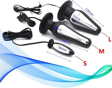 Електростимулятор для дорослих ZTHBYSB SM Folter – комплект з анальним плугом, кільцем для пеніса та пультом дистанційного керування