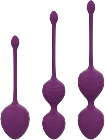 Набір YEVIOR Lust 3er для тренування м'язів тазового дна: 3 масажери, вібратор для жінок з пультом, стимуляція G-точки та клітора, 10 програм, водонепроникний, перезаряджається (фіолетовий)