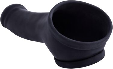 TOYLIE Latex Penis Sleeve (Чохол для пеніса) - Чорний, 13 см, з кільцем для яєчок 4,5 см, Made in Germany