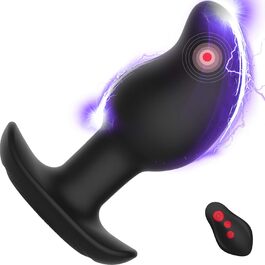 Вібратор для простати Elektroshock для чоловіків з 8 режимами вібрації та електростимуляції, силіконовий анальний плагін з пультом дистанційного керування, секс-іграшка для пар та досвідчених користувачів