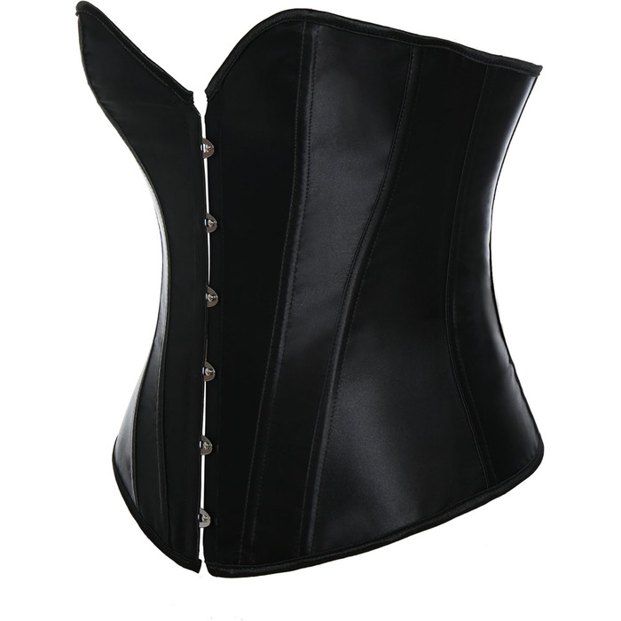 Корсет MISS MOY Donna Satin Bustino Overbust Білий (M, Чорний)