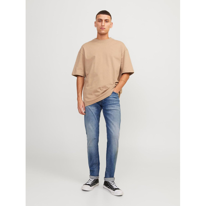 Чоловічі джинси Jack & Jones Slim Fit JJIGLENN синього кольору, denim