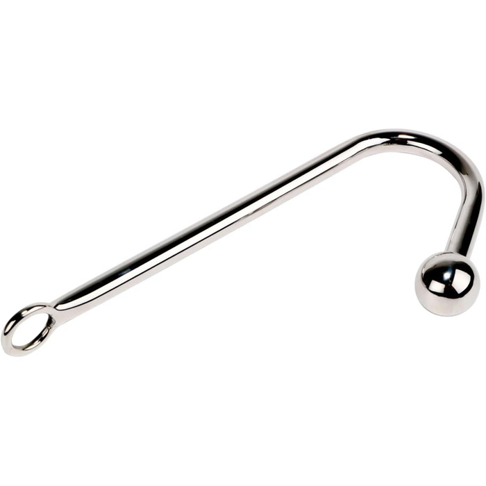 Анальний плаг-кулька 30 мм з металевим гачком для дорослих. Іграшки для БДСМ.