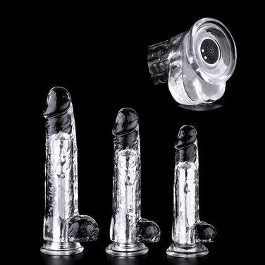 Анальний вібратор з кулькою для масажу простати та G-точки, з прозорого TPE, для чоловіків та жінок (XXL)