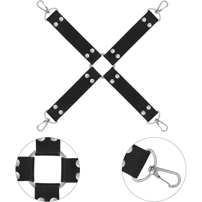 Набір для БДСМ зв'язування (12 предметів): наручники, фіксатори для щиколоток, анальний плагін, клямки для сосків, м'ячик-кнебель, перо-піксель, маска для очей, батіг, лопатка, бавовняне мотузка (рожевий та чорний)