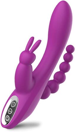 Вібратор для жінок та пар Sxovo 3 в 1: G-точка, клітора та анус. 7 режимів, силікон, водонепроникний