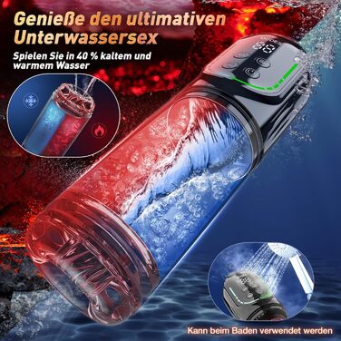 Мастурбатор для чоловіків з функцією вигину, ротаційним насосом та керуванням через додаток - сексуальна іграшка для чоловіків