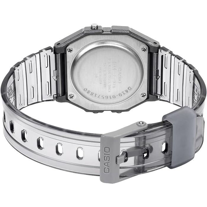 Цифровий унісекс годинник Casio Collection у сірому кольорі