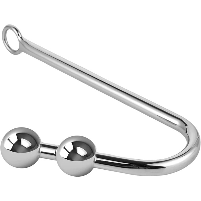 Анальний пробка з гачком, нержавіюча сталь, кульки, анальні кульки, масажер простати, секс-іграшка для пар, дорослі ігри, 3 кульки