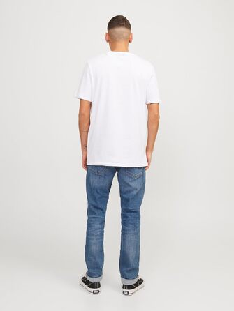 Чоловічі джинси Jack & Jones Slim Fit JJORIGINAL AM 781 синього кольору, пряма штанина, Denim