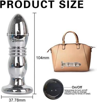 Анальні вібратори Qhysin з пультом дистанційного керування: 10 режимів, для чоловіків та жінок, стимулятор простати, секс-іграшки