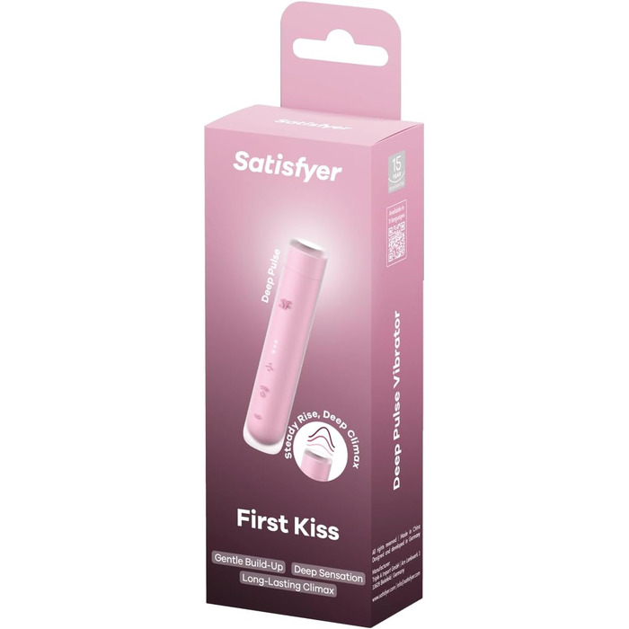 Вібратор Satisfyer First Kiss для жінок: стимуляція клітора, секс-іграшка для задоволення | Adult Toys