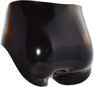 Латексні шорти Slip Rubberfashion з пеніс-кавери та маска - чорний латекс для чоловіків, 0.4 мм