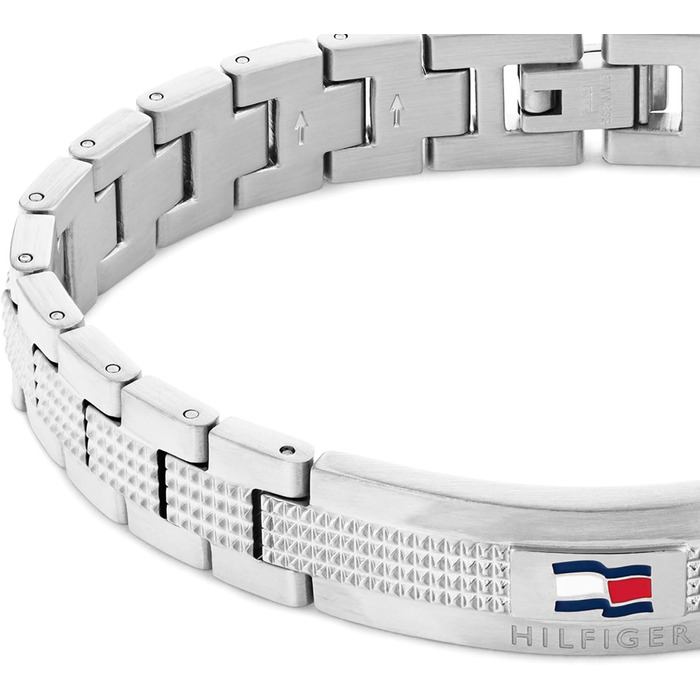 Чоловічий браслет Tommy Hilfiger із нержавіючої сталі, ланцюжок (чорний/сріблястий)