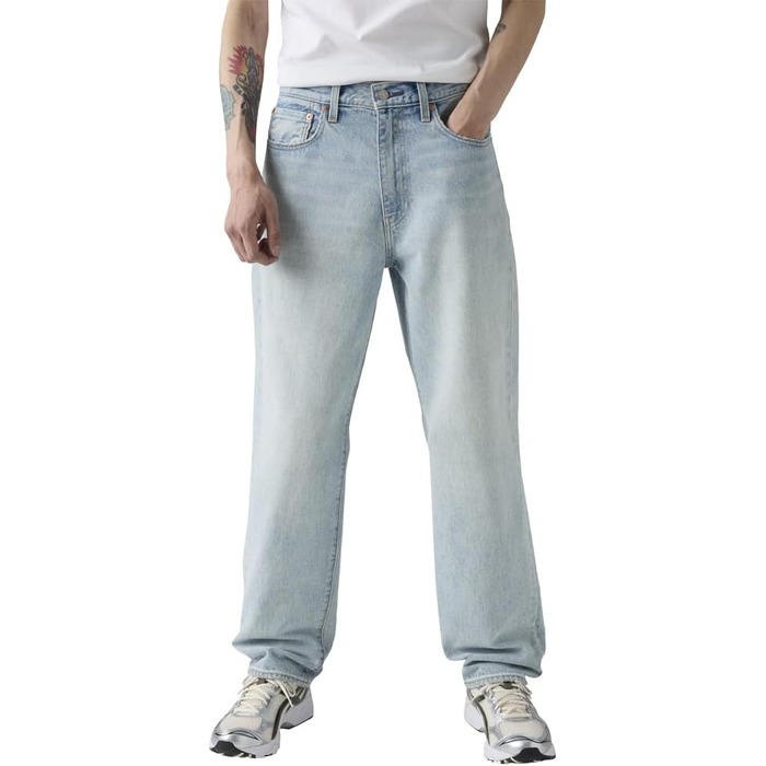 Чоловічі джинси Levi's 568 Loose Straight світло-блакитні Baby Blue Essentials, 34W/34L