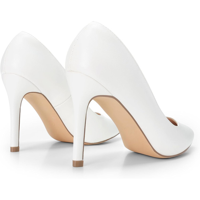 Жіночі туфлі-шпильки DREAM PAIRS, білі, екошкіра (PU), розмір 43 EU