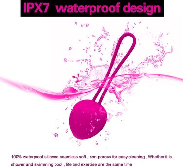 Тренування м'язів тазу для жінок з пультом дистанційного керування, набір Kegel Ball, багато режимів, силіконові м'ячі для контролю сечовипускання та вправ для м'язів тазу (рожевий)