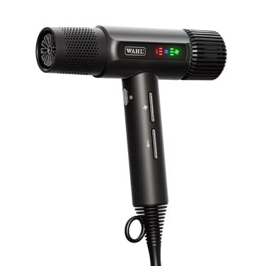 Професійний іонний фен Wahl Vanquish 1600W з FlowControl, магнітними насадками та дифузором, чорний
