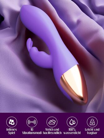 Вібратор для жінок: набір сексуальних іграшок з 10 режимами, G-spot, кліторальний дildo, кольори: чорний, фіолетовий