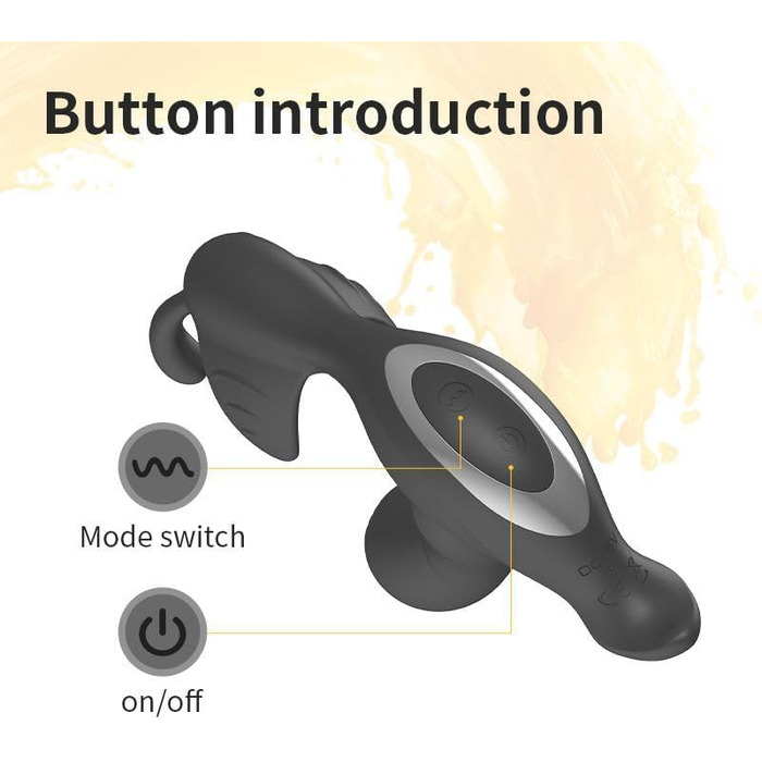 Вібратор для чоловіків PINTLE з 7 режимами вібрації, анальний плагін, вібратор для анусу з функцією імпульсу, секс-іграшки для чоловіків, парні секс-іграшки, бутплъг