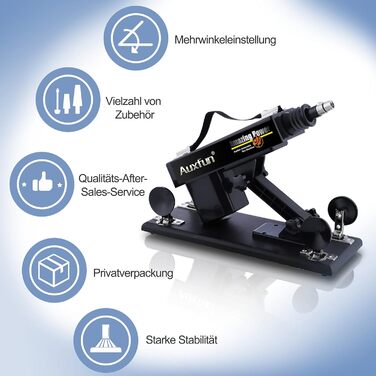 Секс-машина з дилдосами та мастубатором, Love Machine з 8 насадок-дилдосів, секс-іграшка для жінок та чоловіків