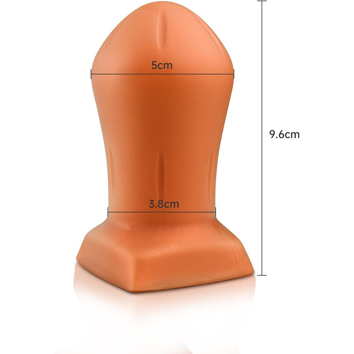 Анальний плагін Roluck Groß: золотий силіконовий плагін для ануса, 13.5 x 7 см