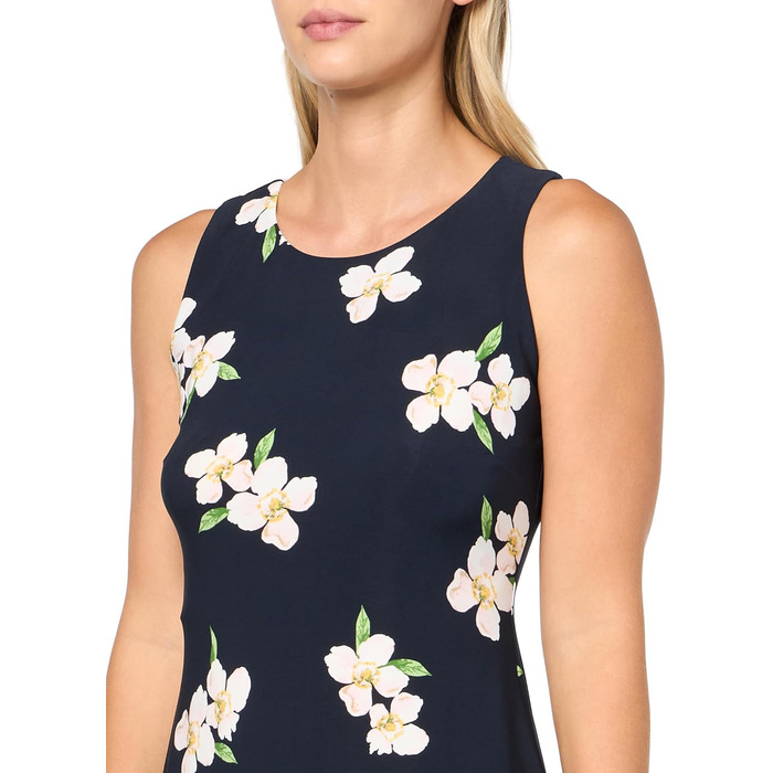 Сукня Tommy Hilfiger Scuba Crepe з кишенями, Sky Captain Multi, 12 Petite