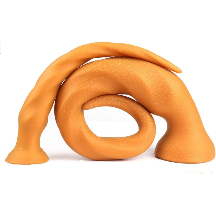 Анальний плаг Roluck для чоловіків, 54 см, з м'якого силікону, з присоском для масажу простати та анального оргазму, розширювач (M(45 см))