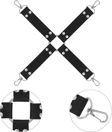 Набір для БДСМ зв'язування (12 предметів): наручники, фіксатори для щиколоток, анальний плагін, клямки для сосків, м'ячик-кнебель, перо-піксель, маска для очей, батіг, лопатка, бавовняне мотузка (рожевий та чорний)