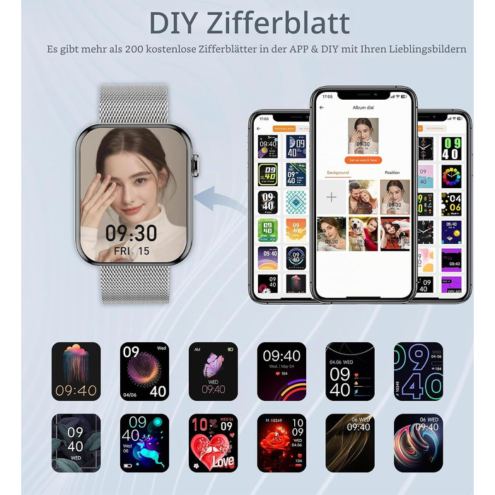 Смарт-годинник I52 Smartwatch сріблястого кольору, водонепроникний фітнес-трекер