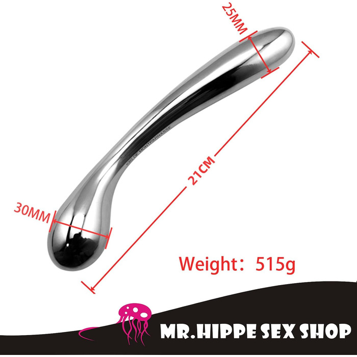 Анальний плагін з подвійними кінцями, металевий, для масажу, стимуляції G-точки, анальний гачок, з нержавіючої сталі, секс-іграшка для жінок та чоловіків