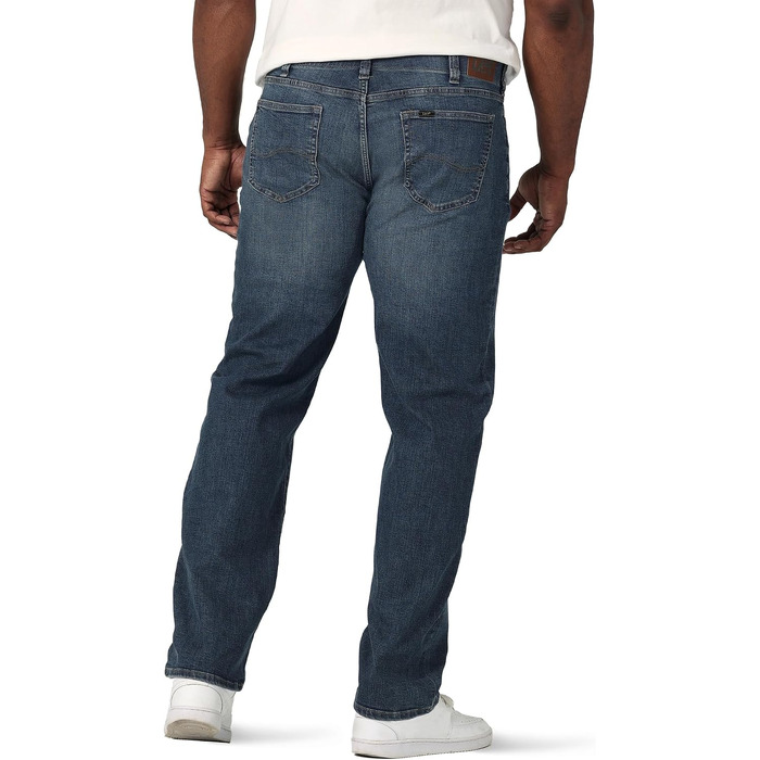 Чоловічі джинси Lee Extreme Motion Relaxed Straight Big and Tall, колір Maddox, розмір 44W / 32L