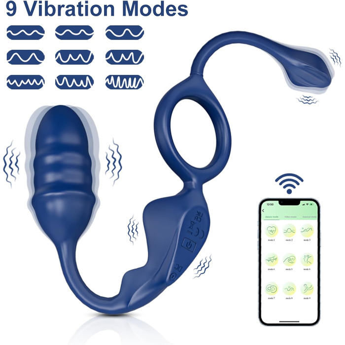Масажер простати TYDAY для чоловіків, вібруючий анальний масажер, секс-іграшка для пар, керування через додаток