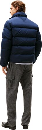 Чоловіча пуховика Tommy Hilfiger Down Stand з коміром-стійкою, XXL, колір Blue (Desert Sky)