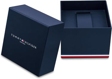 Чоловічий кварцовий годинник Tommy Hilfiger з багатофункціональним циферблатом, сталевим мілланським плетінням та шкіряним ремінцем, чорний