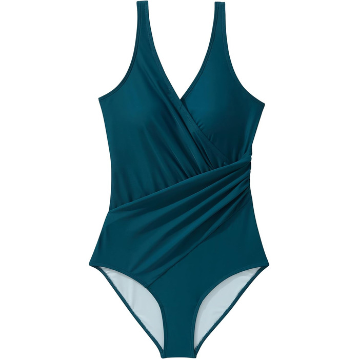 Сексуальний купальник RXRXCOCO V-подібний виріз, корегуючий животик, з відкритою спиною, з чашками, сапфірово-синій