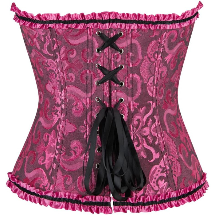 Корсет-топ KUOSE для великих розмірів (XS, чорний, рожевий) - фігурна білизна