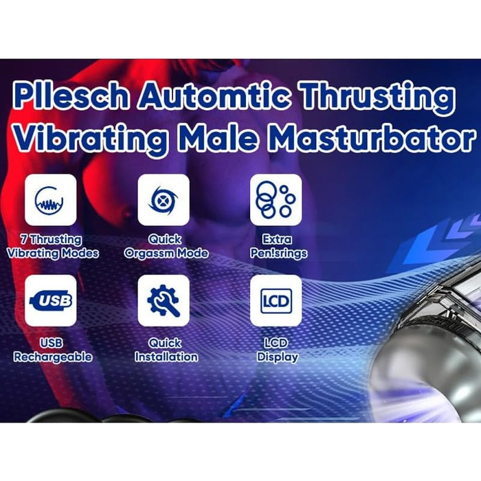 Портативний автоматичний тренажер для чоловіків: кілька частот, просте керування