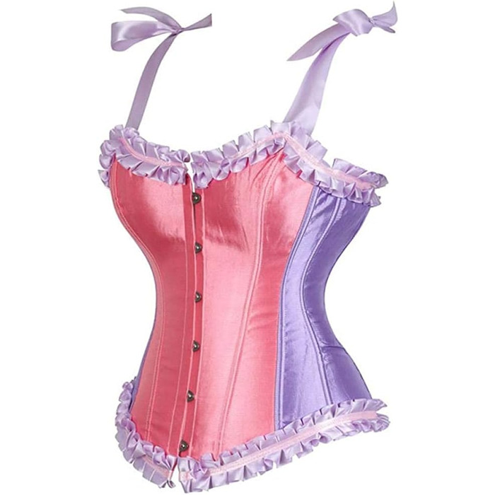 Жіночий сексуальний комплект білизни: мереживний бюстгальтер-халтер, корсет, сатиновий принт, body shaper, для вечірок, розмір 2X-Large