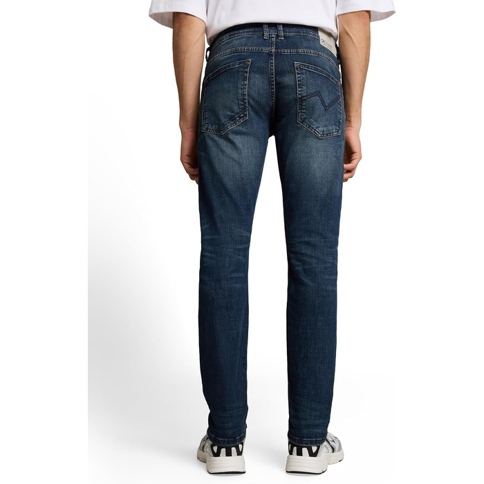Чоловічі джинси Tom Tailor Piers Slim Fit, темно-сірий колір Dark Stone Wash, розмір 36W/32L