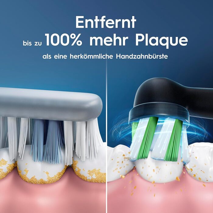 Електрична зубна щітка Oral-B Pro Series 1, набір 2 шт (Рожева та Чорна), 3 режими чищення, 2 смінні насадки