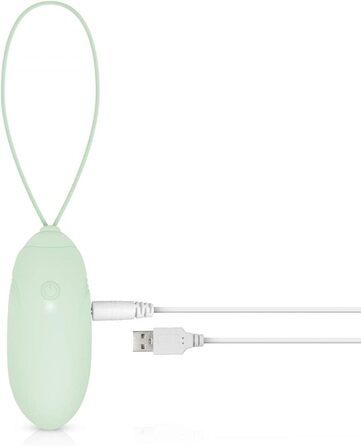 Вібраційний масажер LUV EGG з пультом дистанційного керування - для пар та новачків. 10 режимів, водонепроникний, перезаряджається, зелено-блакитний