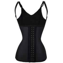 Корсет-жилет Everbellus з латексу для жінок, чорний, для корекції фігури та підтримки грудей